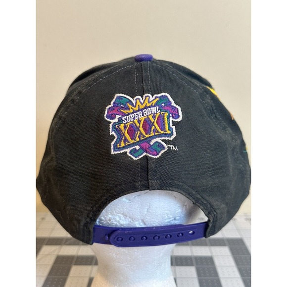 VTG Green Bay Packers Super Bowl 31 Champions Logo Athletic Snapback Hat Cap NFL - Picture 4 of 6